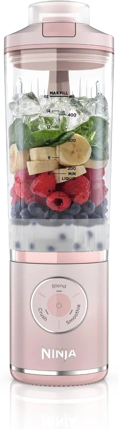 Ninja mixeur BC251EUPK, Blast Max portable, rechargeable, fait des smoothies, poudré, capacité 570 ml, 3 fonctions de mixage