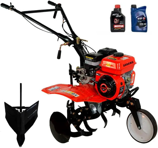 Motoculteur SAKAWA, Motobineuse 7 CV 3 V + Huile