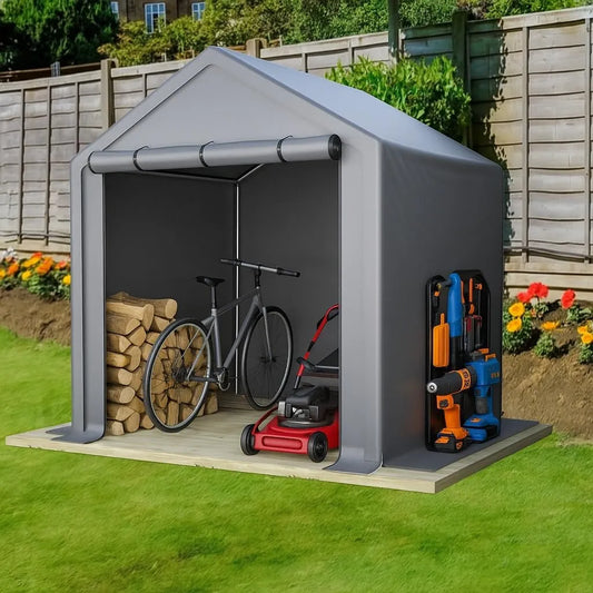 Abri de jardin, dimensions 190x170x200 cm, garage à vélo résistant aux intempéries, tente de stockage pour vélo et outils, tente de garage