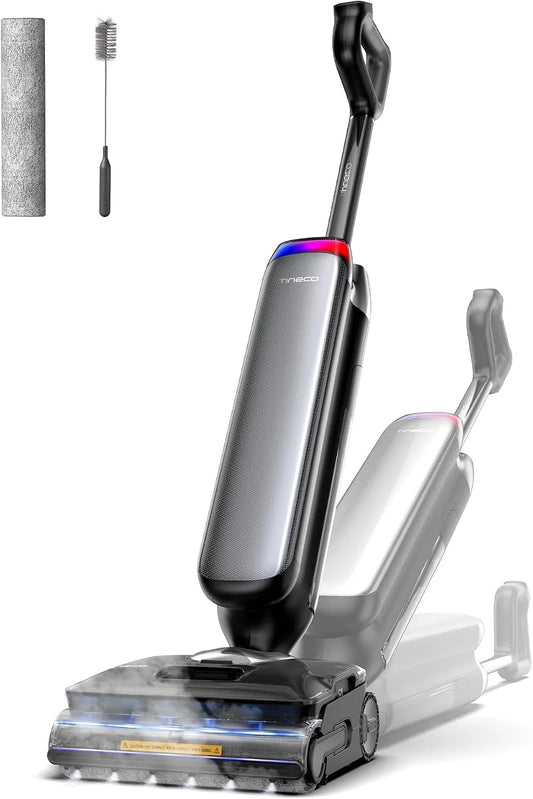 Tineco Floor, One S9 Artist Steam Pro Nettoyeur Vapeur sans Fil Intelligent, HyperSteam 160℃, 90 Min autonomie, Deux Modes de séchage