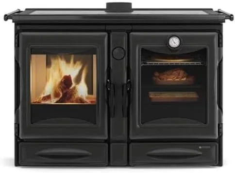 Cuisinière 7016050, À Bois 12kw finition noire