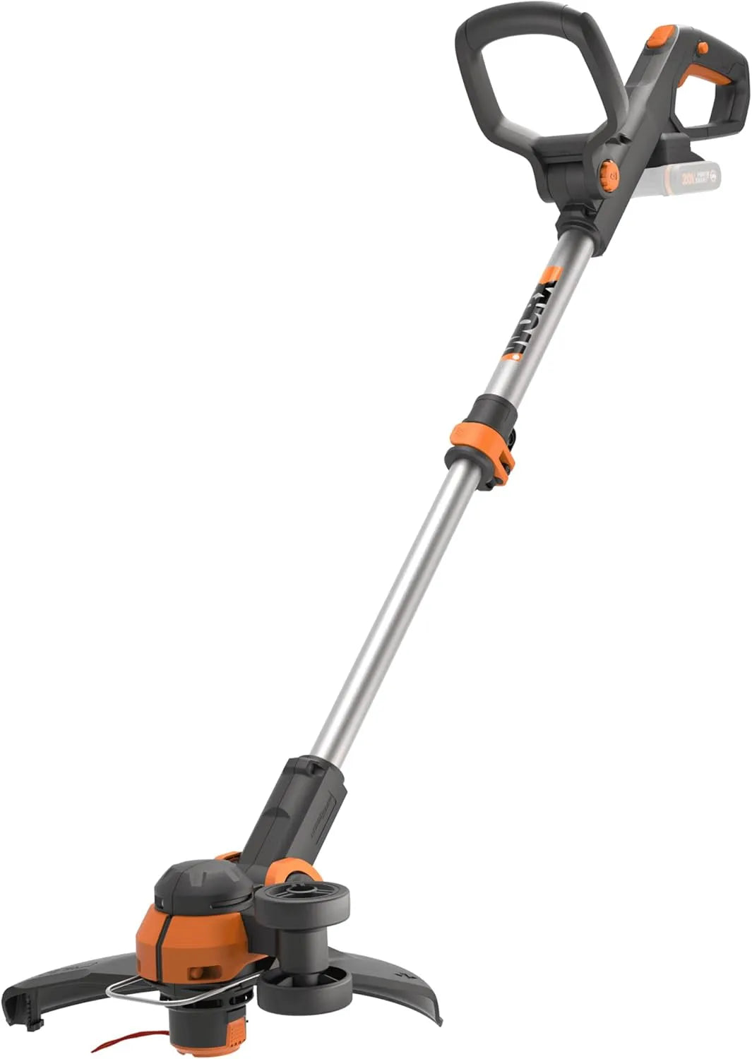 Worx WG163E.9, tête Amovible 90°, poignée Amovible, livré sans Batterie ni Chargeur, Coupe-Bordures 2 en 1 sans Fil 20V, diamètre de 30 cm