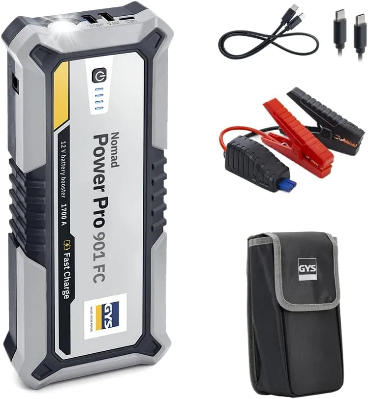 Chargeur de batterie 085879 GYS, tension 12 V, démarreur