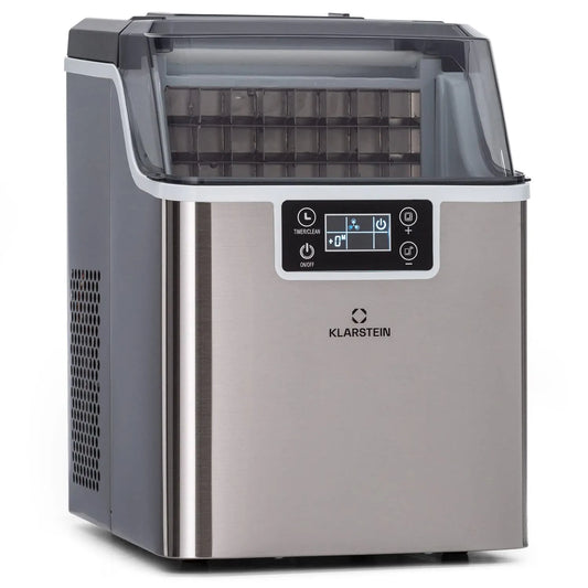 Klarstein Machine a Glacons, Machine a Glacon 3,2 litres, Ice Maker 20kg de Glace, Fonctionnement Rapide, Petits et Grands Glaçons