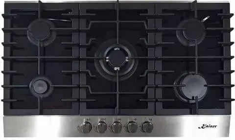 Table de cuisson Kaiser KCG 9386, à gaz 90 cm Autonome à gaz, vitrocéramique,5 brûleurs de haute qualité,3,8 kW Wok à gaz