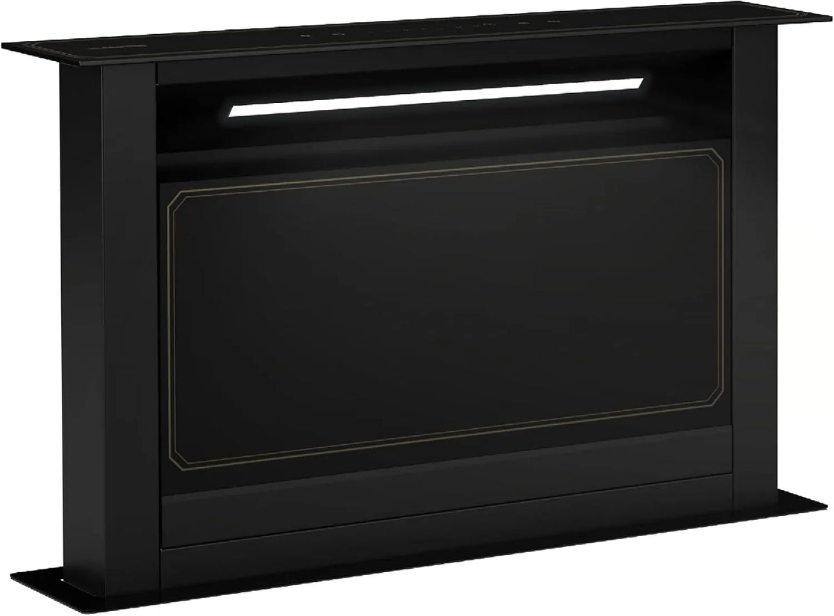 Klarstein Victoria Downdraft Hotte De Plan De Travail, A++ Efficacité Énergétique, Filtres Lavables, finition noire, Ultra Silencieuse 52 dB, LED