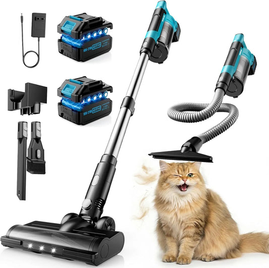 Aspirateur balai kPa/700 W/70, Aspirateur sans Fil Puissant avec Batterie de 8 000 mAh, sans Fil 60 kPa, 70 min, Tuyau 2.3M, pour Poils d'Animaux