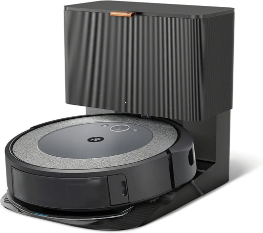 Aspirateur i5572, iRobot Roomba Combo i5+, Robot & Laveur 2-en-1, connecté WiFi, 2 brosses caoutchouc, Cartographie, mémorise