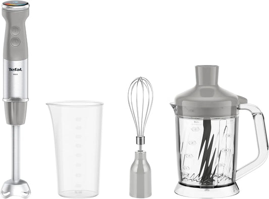 Tefal mixeur HB67MB30, Hachoir XL 5 en 1, mode silencieux, Quickchef + plongeant, technologie lame Powelix