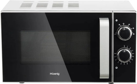 Four à micro-ondes VIO4 H.Koenig, multifonction compact 20L, puissance 700W, Plateau tournant 24,5cm, 5 niveaux de puissance, Minuterie jusqu'à 30 min