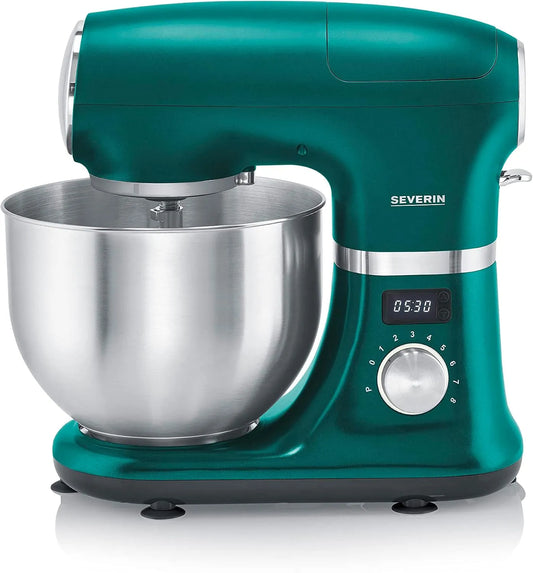 Severin robot de cuisine KM 3896, Acier Inoxydable, puissance 1000 W 5,5 L Vert