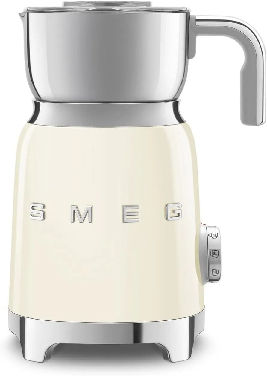 Smeg modèle MFF11CREU, Carafe Amovible 600 ml, puissance 500 W, 6 Programmes Prédéfinis, une Fonction Manuelle, Mousseur à Lait Multifonction, Crème