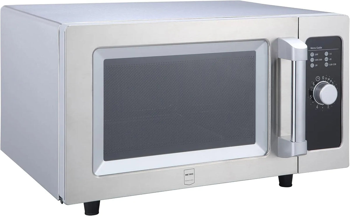 Four à micro-ondes GMW1125-K METRO Professional, dimensions 51.1 x 43 x 31.1 cm, puissance 1000 W, capacité 25 L, Acier Inoxydable, Commande mécanique