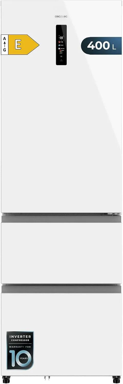 Cecotec FD 400, Inverter Plus, Multi AirFlow, écran de contrôle, Fresh Zone, NoFrost, LED