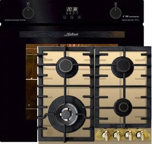 Cuisinière à gaz EH 6367 KCG 6335 Kaiser Kit, four électrique, four encastrable, largeur 90 cm, + ElfEm, autonome, émail Easy Clean, propane