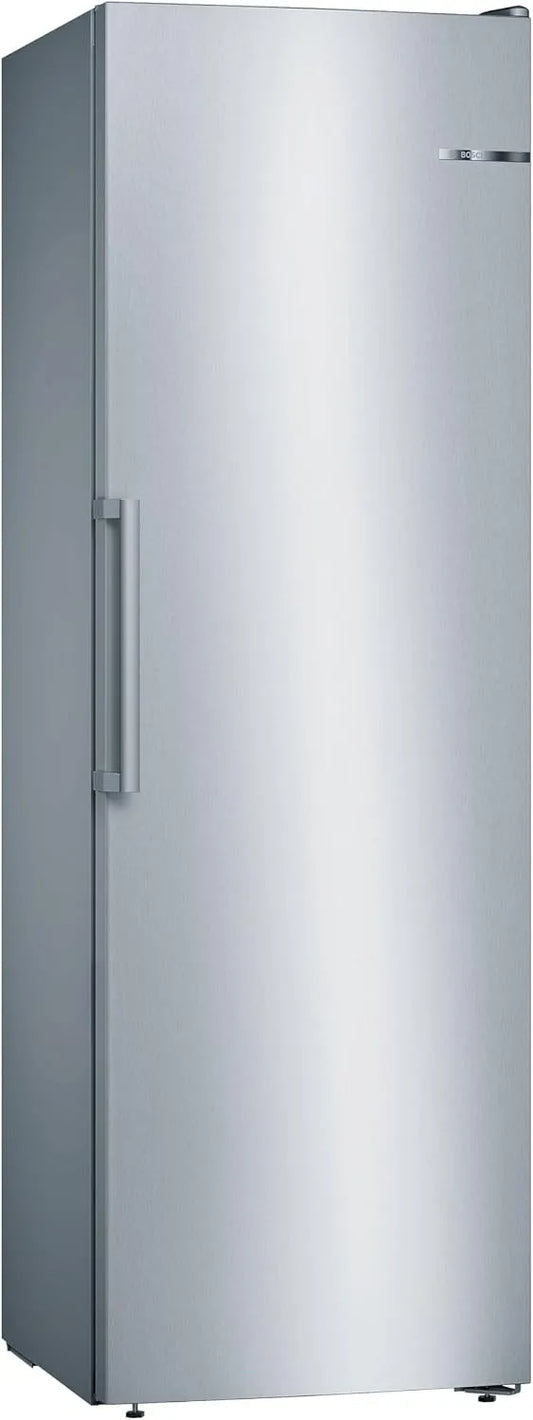 Bosch congélateur GSN36VLEP, 4 tiroirs de congélation, Série 4, 242 L, dimensions 186 x 60 cm, Inox, pose-libre