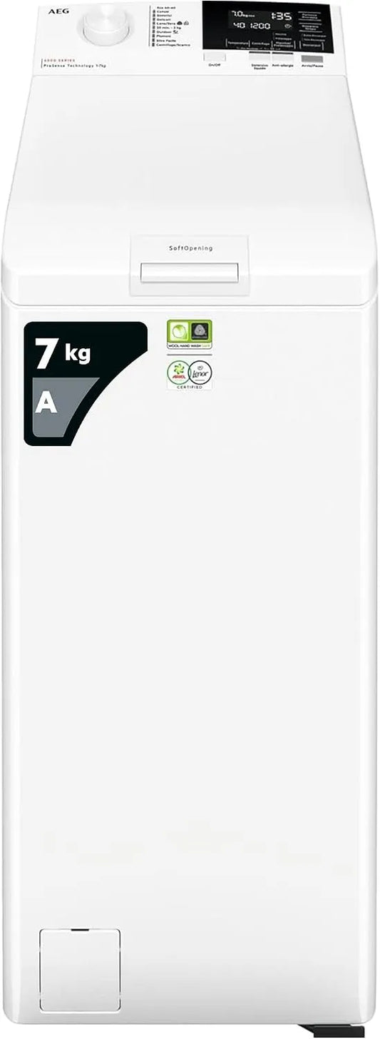 AEG lave-linge LTR6G37A 6000, à chargement par le haut Série Prosense 7 kg