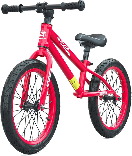 Vélo, GASLIKE Draisienne 3 Ans et 4 5 6 7 Ans, sans Pédales pour Enfant de Jusqu'à 40 Kg, 16 Pouces Pneus en Caoutchouc, Siège Réglable