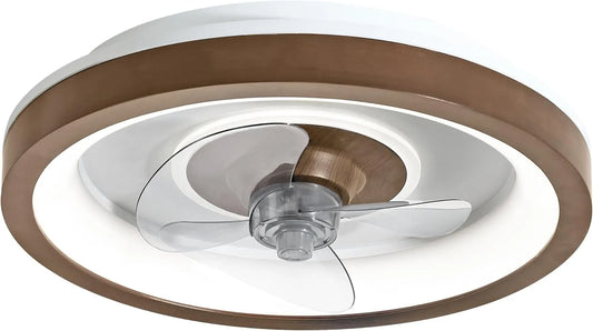 Ventilateur Sulion, moteur CC silencieux, bois naturel paulownia, réglable, minuteur, Type plafonnier Ø48 cm, fonction été, hiver