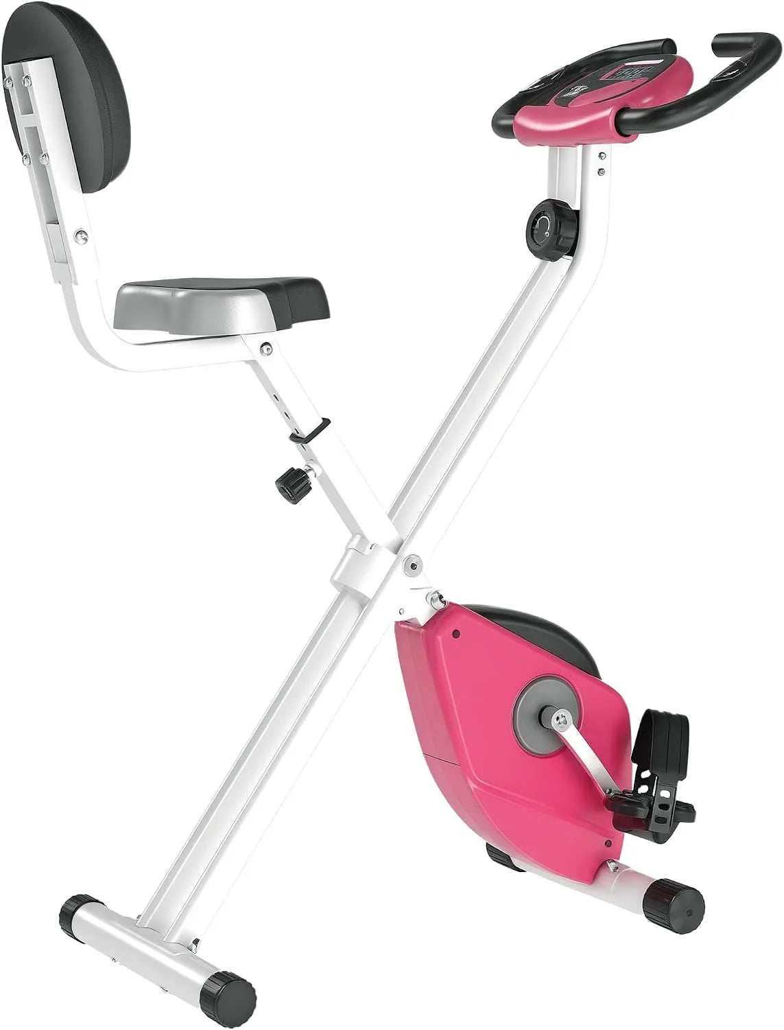 Homcom vélo, d'appartement pliable de fitness d'intérieur 8 niveaux de résistance magnétique