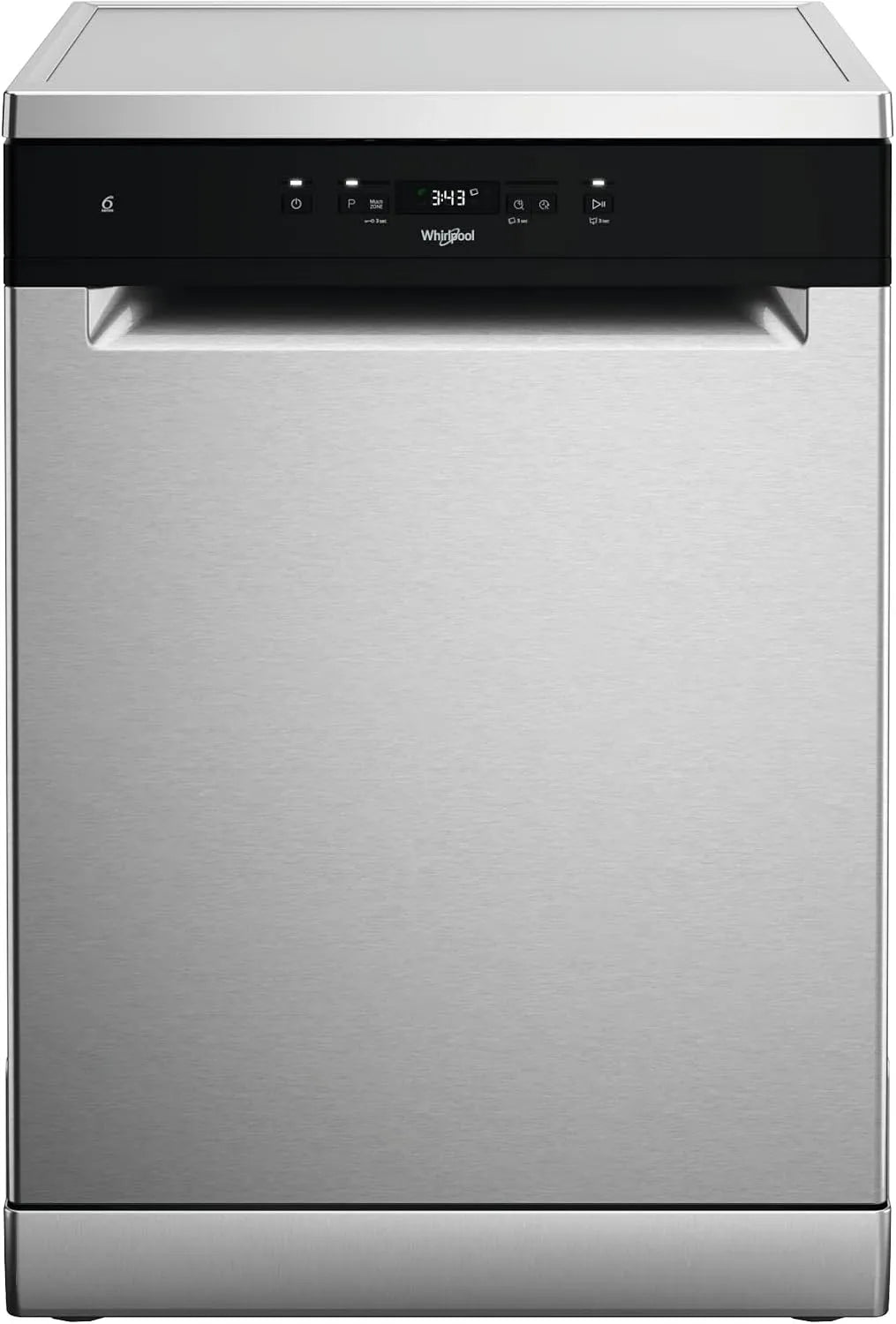 Whirlpool lave-vaisselle WH4FFA14BN6X 6ème, classe énergétique A Sinn Multizone Troisième Corbeille NaturalDry Panier Réglable, Autonome 14 Chiffres