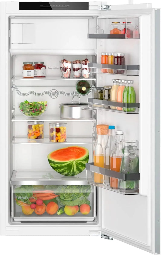 Bosch modèle, Nischenhöhe 122 cm KIL42ADD1, capacité 187 L, Einbaukühlschrank mit Gefrierfach, Festtürtechnik, Schnellkühlen, LED Beleuchtung
