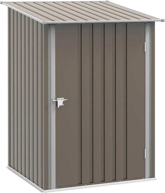 Abri de jardin Outsunny, 1m², dim. 1L x 1,03l x 1,6H m, Remise pour Outils, cabanon Porte verrouillable