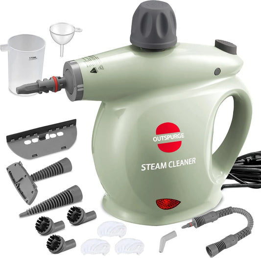 Cleaner Handheld Steam, Pressurized Multi-Surface Steam Shot with 13 Accessories, Safety Lock, Steamer for Cleaning Floor, Upholstery, Grout, Windows