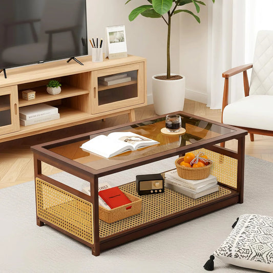 Table, basse, idéale pour le salon, noyer