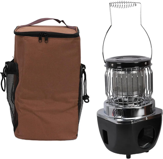 Cuisinière, Réchaud à Gaz Portable 2 en 1 Léger en Aluminium pour Camping Extérieur et, avec Sac de Rangement, pour le Camping, les Pique-niques