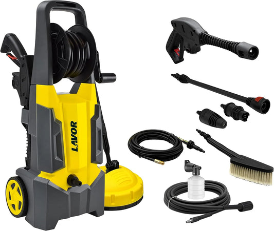 Nettoyeur haute pression LAVOR, Eau Froide DIVE Extra 135 avec Enrouleur, Pression 135 Bar Max, Débit 420 l/h Max, Accessoire Lave-sols