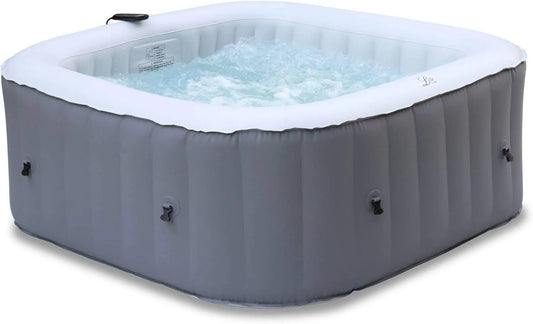 Pompe, Fjord 4-4 Places. système Anti-Gel + bâche. 160cm. PVC.. Chauffage. gonfleur. Filtre, Alice's Garden, Spa MSPA Gonflable carré