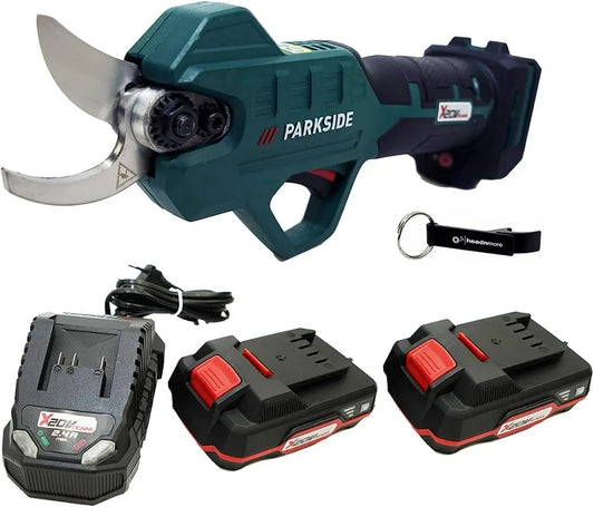 Parkside, batterie 2 x 2 Ah, HEADNMORE Paas 20 Sécateur sans fil 20 V + porte-clés HEADNMORE