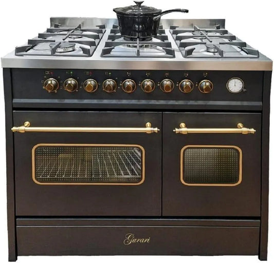 Cuisinière à gaz, capacité 89 l, 8 fonctions, Range Coocker, Barbecue, gaz propane, GCH E 916 Bl R électrique 90 cm, puissance 4 kW, 5 brûleurs de