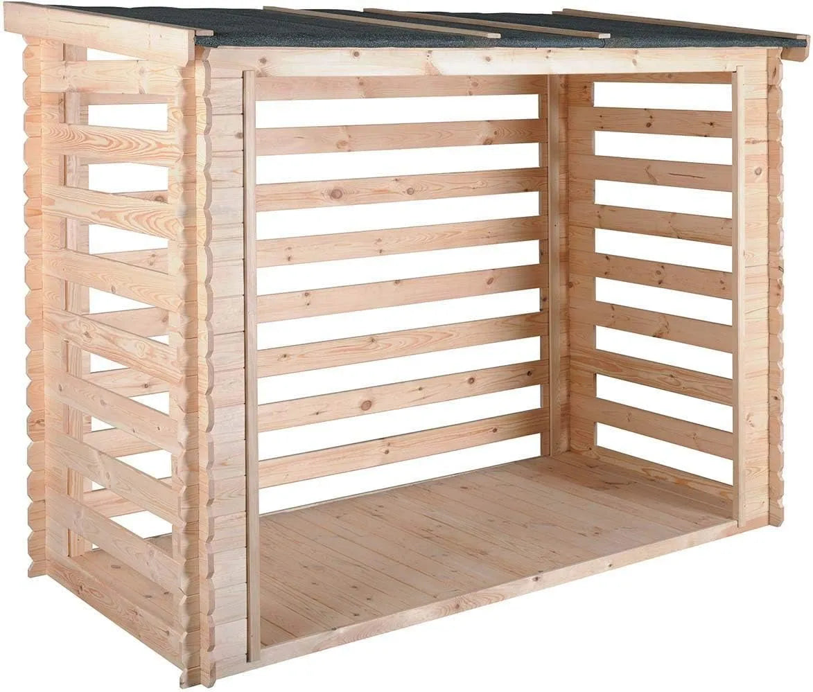 Bûches avec Plancher Côme Burger Abri, dimensions 180 x 127 cm, Cerland