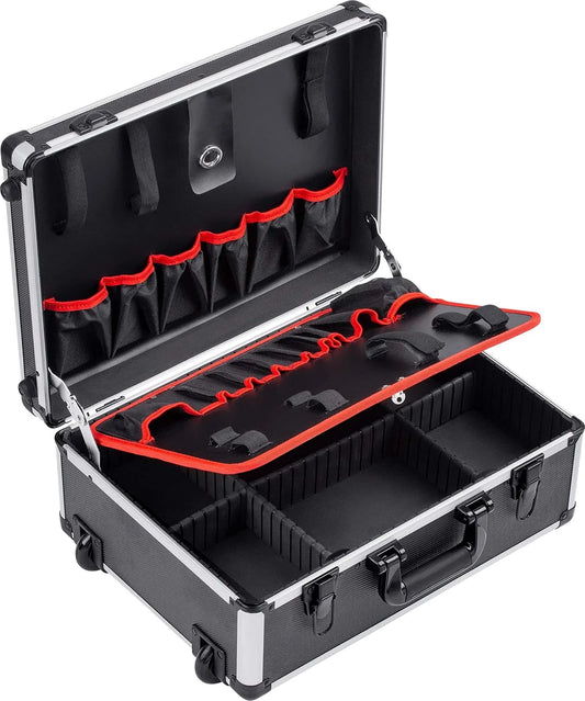 Chariot à outils vide 9095080 Meister, Charge maximale: 15 kg, Répartition individuelle, Mallette solide en, dimensions 460 x 350 x 190 mm
