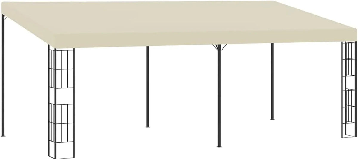 En acier haute densité Pergola rectangulaire, terrasse et usage commercial, auvent mural extérieur.