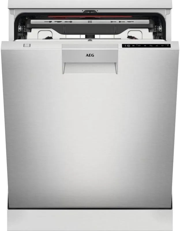 AEG lave-vaisselle FFB76717PM, largeur 60 cm, 44 dB, 14 couverts, fonction extra hygiénique, moteur inverter, pose libre, système AirDry, cavité XXL