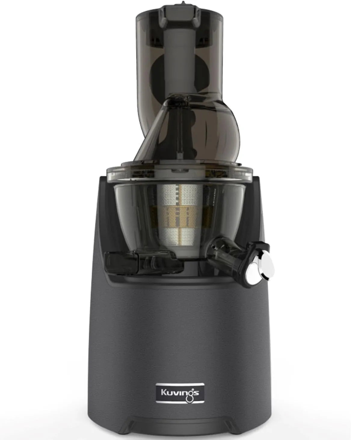 Extracteur de jus EVO820S Kuving's, Technologie Max Filter, Livre de recettes offert, finition grise Anthracite