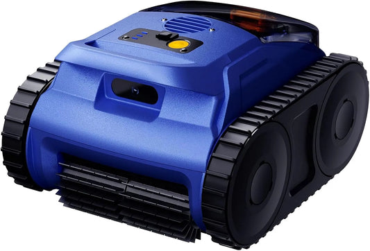 Aspirateur RERIOU Robot Piscine, Robot Vacuum Autonomie de 150 Min, Idéal pour Les Piscines de 200 m², Piscine sans Fil, Nettoyage du Fond