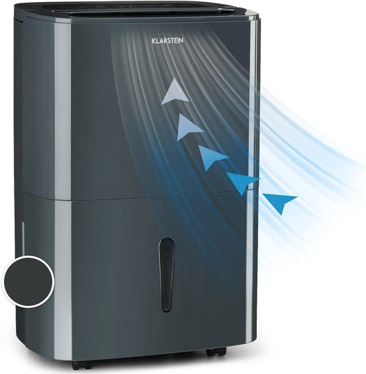 Klarstein purificateur d'air, Déshumidificateurs, Absorbeur d'Humidité et Séchage Vêtements, Déshumidificateur Salle de Bain, Anti Humidité