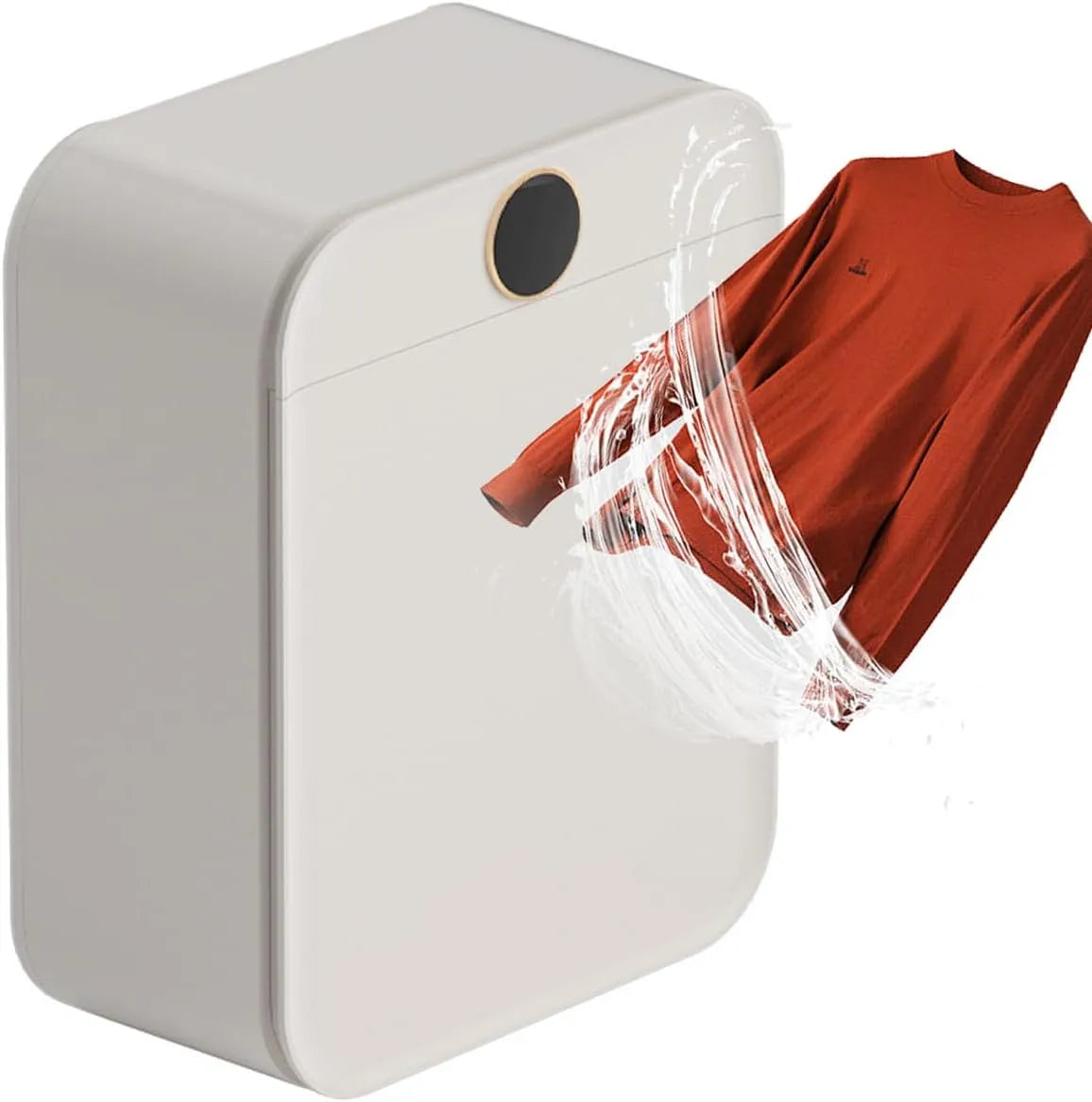 Sèche-linge Petit, Compact de 8 L pour Utilisation sur comptoir ou au Mur avec écran Tactile Intelligent, Rotatif 250 W pour Appartement, Maison