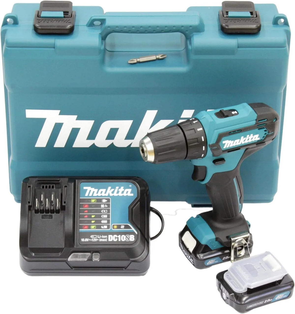 Perceuse DF333DSAE, tension 12V CXT Li-Ion Ø10 mm, 2x2,0 Ah