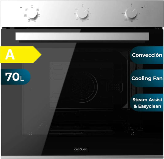 Cecotec four M236000, intégrable multifonctions Bolero Hexa Line Time A multifonctions Capacité de 70 L, puissance 2800 W, 6 fonctions