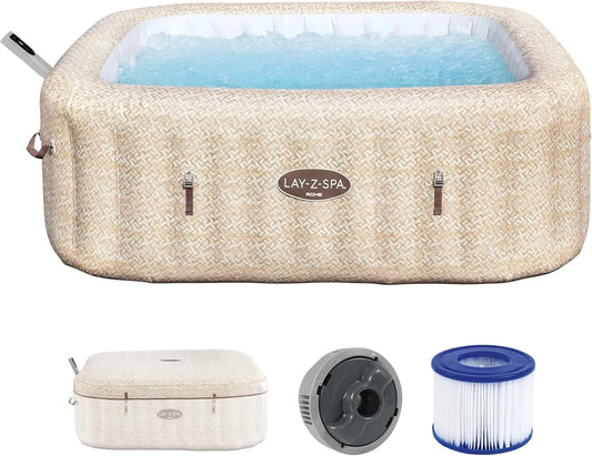 Bestway modèle x79 x28 2.01mx2.01mx71cm, Rome MaxHold EnergySense UltraFit Smart AirJet 7 Sable Marbre Carré