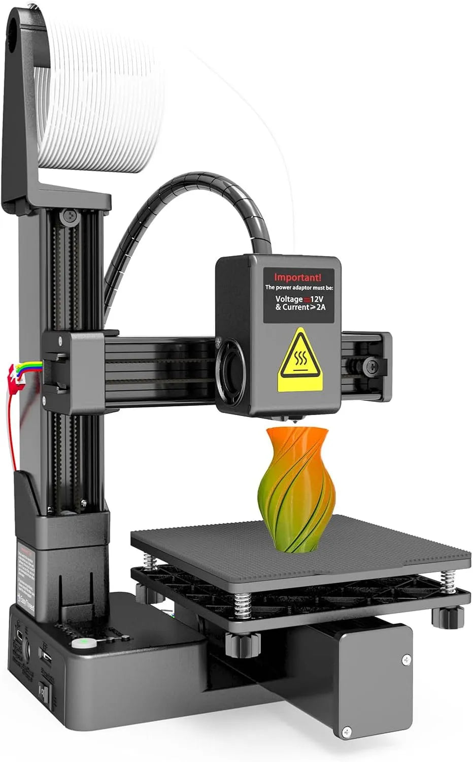 Imprimante, avec Un Filament PLA TPU de 1,75 Mm, 3D de Taille d'impression 100x100x100mm de 100 Mm pour Les Débutants, Prend en Charge ou OS X PC