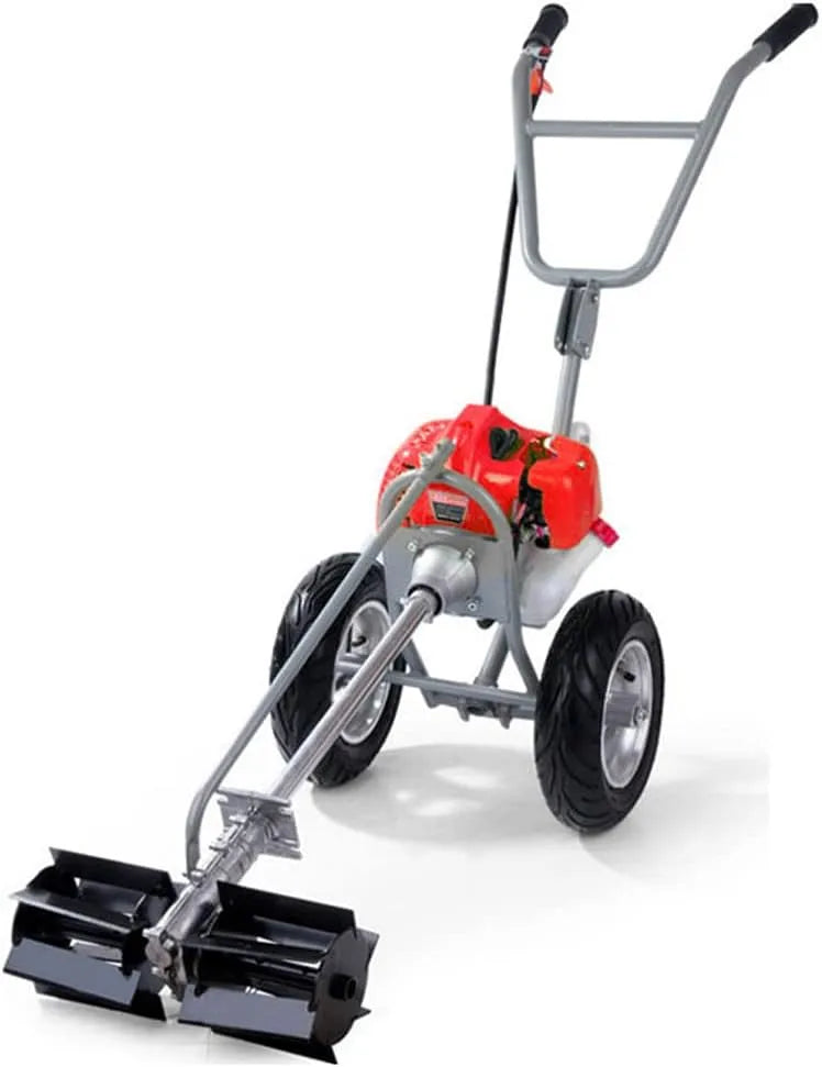 Débroussailleuse, tondeuse à gazon à essence 2 temps, et motoculteur à essence 3 en 1, 42 cc pour détacher le sol, outil de jardin multifonction