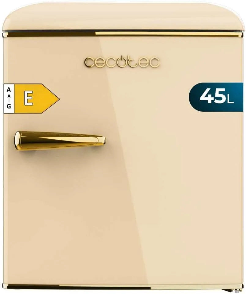 Cecotec réfrigérateur, Mini Frigo Bolero CoolMarket TT Origin 45 Beige E. Hauteur 55cm et Largeur 44,7cm