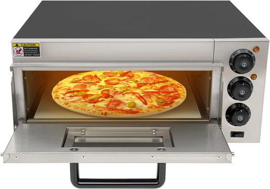 Four, capacité 20 l, tubes de chauffage haute performance 2000 W, 350 °C, minuterie de 30 min et lumière, à pizza électrique, pour la maison