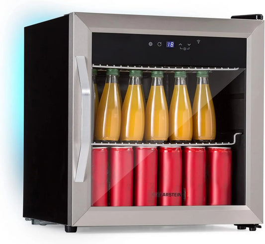 Klarstein réfrigérateur, Frigo à Bière, 0-13°C, Mini Bar, Boissons, App, Etagères Amovibles, Mini Frigo de Chambre, Frigo Cosmetique